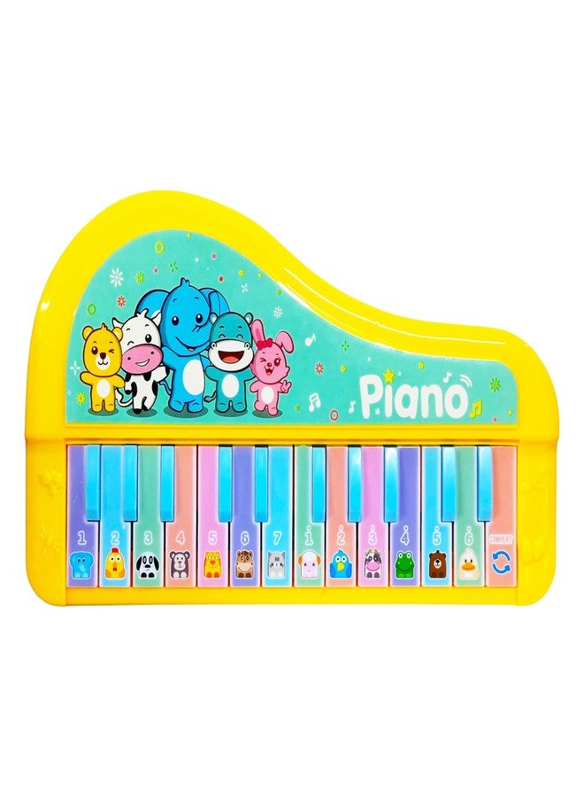 في جراسب لعبة بيانو حيوانات موسيقية للأطفال من VGRASSP - آلة موسيقية إلكترونية بخمسة أوضاع - بيانو تعليمي ملون بأصوات حيوانات - اللون حسب المتوفر - Image 1